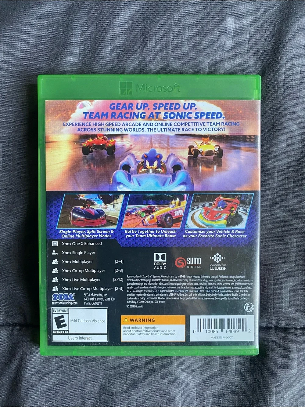 Sonic Racing Xbox One
